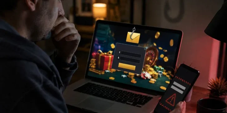 Phishing em cassino online: e-mails, bônus falsos e links de login suspeitos - 1